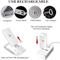 Pikkukuva 4 / 5: USB-ladattava kirjanlukuvalo lapsille sänginlukemiseen LED
