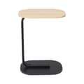 C-shaped Side Table Freestanding Coffee Table-FF- Log Black