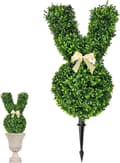Rabbit Topiary 50-70 cm - Artificial Easter Decoration for Garden, Porch and Patio-FF- D-70cm-Non-luminous