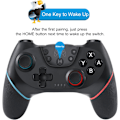 Miniatyrbilde 2 av 5: Switch Pro-kontroller med vekking, trådløs Switch-kontroller med 6-akset gyro for Switch/Switch OLED/Switch Lite