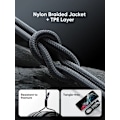 Miniatyrbilde 5 av 5: SiGN USB-C til USB-C Kabel 100W med Display, 1.2m - Svart