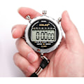 Miniatyrbillede 1 af 5: Digital Stopur, Vandtæt 1/100 Sekunders Præcision Timer, Lommestørrelse LCD-Display Alarmur til Fodboldtræning Sportsinstruktører