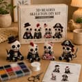 3D Skeleton Bead Kit DIY Craft Beads Set Handmade Halloween Art Toy Creative Gift Set A