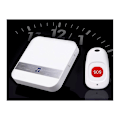 Miniatyrbilde 1 av 5: Hjemalarm Trådløst Alarm Pasient Eldre Personlig Alarm System Plug Versjon Og Nødknapp Pager Alarm (1 I 1)