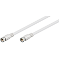 Miniatyrbillede 4 af 7: Goobay SAT-antennekabel (80 dB), dobbelt-skærmet F-stik > F-stik (fuldt skærmet), 7,5 m 210