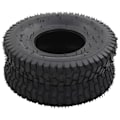 Miniatyrbillede 6 af 9: vidaXL Dæk og inderslange til sækkevogn 4 stk. 15x6.00-6 4PR gummi Black Svart