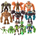 Miniatyrbillede 2 af 5: 11 stk./sæt Legetøjssamling Gave Dukke Model Dekoration Ben 10 Legetøj Jordens Beskyttere Actionfigurer 8 i 1-XF11- 8 in 1 Other