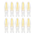 10-pack G9 dimbara LED-filamentlampor 3W för hem- och bilbelysning AC220V-FF-