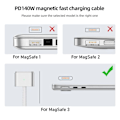 Miniatyrbild 2 av 5: Typ-C Hona till Magsafe 3 Adapter USB-C Magnetisk Omvandlare Middle Bend Middle Bend