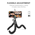 Miniatyrbild 2 av 6: Mobiltelefonstativ, Mini Stativ med Bluetooth Fjärrkontroll & Telefonhållare, 360° Rotation Flexibelt Resestativ för Smartphone, DSLR