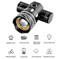 Pikkukuva 5 / 5: Z30 15000lm T6 LED-pyörävalo/pyörävalo/valaisin USB-ladattava projektori/taskulamppu vedenkestävä zoomable pyörävalo pyörälle null none
