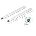 Miniatyrbilde 1 av 5: Ekstern antenne 4G for Huawei B525 B535 B310 B315 Router 2 stk hvit