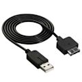 Miniatyrbillede 1 af 10: Sony PS Vita 1000 PSV1000 Data Synkronisering Oplader Kabel Spiltilbehør black