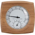 Miniatyrbilde 1 av 5: Termometer/hygrometer, innendørs tre 2-i-1 for badstue sauna