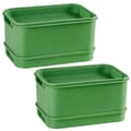 Sprouting Kit for Seeds with Drainage Holes and Drainage Tray, Upgraded Stackable Tray for Microgreens, Fresh Organic Bean Sprouts-FF- 2pcs
