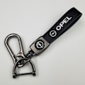 Miniatyrbillede 1 af 5: Læder nøglering til bil og cykel i metal | Holdbar nøglering | Nøglering og kroge med sølvfarvet hardware Silver Hardware Opel