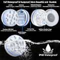 Miniatyrbillede 2 af 5: LED-lampe til pool, nedsænkbar, 16 RGB-farver, 30-50 timers belysningstid, IP68 vandtæt, dekoration-XF15-