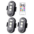 8 väriä LED-stroboskooppivalo lentokoneen valo 3kpl 3kpl 3Pcs