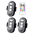Pikkukuva 1 / 10: 8 väriä LED-stroboskooppivalo lentokoneen valo 3kpl 3kpl 3Pcs