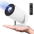 Miniatyrbilde 7 av 7: 4K HD miniprojektor, 120 ANSI Smart WiFi 2.4G/5G Android 11.0 projektor for vegg/tak, automatisk keystone-korreksjon, 180° vinkeljusterbar