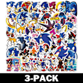Miniatyrbillede 1 af 4: 50 Styk Sonic Stickers / Klistermærker 3-Pack