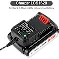 Miniatyrbillede 4 af 5: Li-ion batterilader til Black & Decker 18v Li-ion batteri Lcs1620 lader