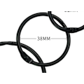 Miniatyrbillede 3 af 6: INF Gardinringe med klemmer sort 20 stk-XF6-