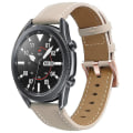 Miniatyrbild 2 av 4: Klockarmband för Garmin Venu/sq/sq 2/2 Plus, 20 mm äkta läderarmband med roséguld Apricot