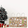 Miniatyrbilde 5 av 5: 12 stk julepapirposer gaveposer kraftpapirposer festposer julepapir
