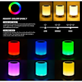 Miniatyrbillede 2 af 3: Vækkeur med skærmtid Stickerless Slap Light Bluetooth-højttaler Bluetooth-højttaler Sengelampe med FM-radio og
