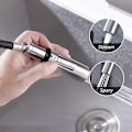 Miniatyrbillede 3 af 5: SUS304 Rustfrit Stål Køkkenarmatur Tip - Universel G1/2 Udtrækkelig Hanehoved - Børstet Finish - Model PFS200-BS.