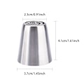 Miniatyrbilde 6 av 6: 7 stk sprøytetips i metall, sprøytetips Silver Silver