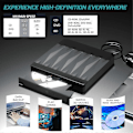 Miniatyrbillede 5 af 5: Ekstern Blu-Ray-enhed Optisk Drev CD DVD BD Brænder RW-afspiller, Omskriver Diskduplikator comp-XF5-
