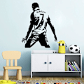 Miniatyrbilde 1 av 4: 58*74CM Fotballspiller Cristiano Ronaldo Veggdekor Klistremerker Barnerom Gutter Barneromsdekor Fotball Veggdekor Klistremerke