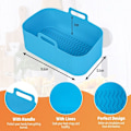 Miniatyrbilde 4 av 7: 2 stk silikon gryte BBQ tallerken Pan Passer for NINJA Air Fryer