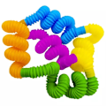 Miniatyrbillede 9 af 11: 20-pak - Pop Tube - Fidget Legetøj - Leksak / Sensorisk multicolor 200