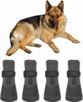 Dog Shoes - 4-pack - Waterproof, Adjustable & Soft, S S