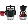 Miniatyrbilde 4 av 5: Mini Monitorfeste Tripod Cold Shoe Adapter Aluminiumlegering 1/4 Toms Skrue for Blits Mikrofon LED