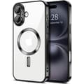 iPhone 17 Case - Metallic Case with Magnetic Compatibility, Slim Design - Black black-FF- black