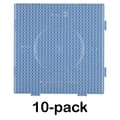Hama Midi Helmialusta Neliö suuri läpinäkyvä 10 kpl Transparent transparent