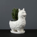 Miniatyrbillede 2 af 5: Alpaca Blomsterpot Kreativ Sukkulent Plantepotter Sød Dyr