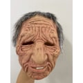 Miniatyrbillede 7 af 8: Halloween latexmaske - gammel mand dekor realistisk ansigtsmaske til menneskelig rynke-XF1- C