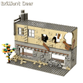 Pikkukuva 5 / 5: Hylätyt tuhoutuneet rakennukset Moc Ww2 Pubg Sotilastukikohta Diy-maisemat Rakennuspalikkasarja Osat Armeijan sotilashahmoille Poikien lelut 503 kpl 267PCS