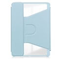 Miniatyrbild 3 av 5: For Samsung Galaxy Tab S9 Fe+ 360 Rotation Transparent Smart Case with Keyboard Sky Blue