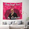 Miniatyrbilde 5 av 5: Mr. Worldwide sier Lev Latter Elsk billedvev veggteppe for stue soverom sovesal innredning 40ʺ x 60ʺ-XF4-