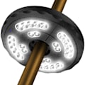 Pikkukuva 1 / 4: Aurinkovarjolamput, Ladattava 28 LED Aurinkovarjolamppu, Terassivarjo