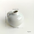 Pikkukuva 5 / 7: 8 kpl, magneettinen mini keraaminen lasimaljakko pisaralla, jääkaappimagneetit, mini keraamiset ruukut kukalle, jääkaapin puutarharuukku magneetti monivärinen