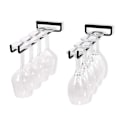 Miniatyrbilde 4 av 4: Hengende vinglassholder - Vinglassholder med 5 skinner for 13-18 glass - WELLNGS Y-XF4-
