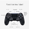 Miniatyrbilde 2 av 7: PS4-kontroller med berøringsskjerm, seks-akset vibrasjon, PS4 ha E