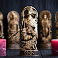 Miniatyrbillede 4 af 5: Freyja Statue Nordisk Gud Skåret Alter Heathen Asatru Viking Gud D